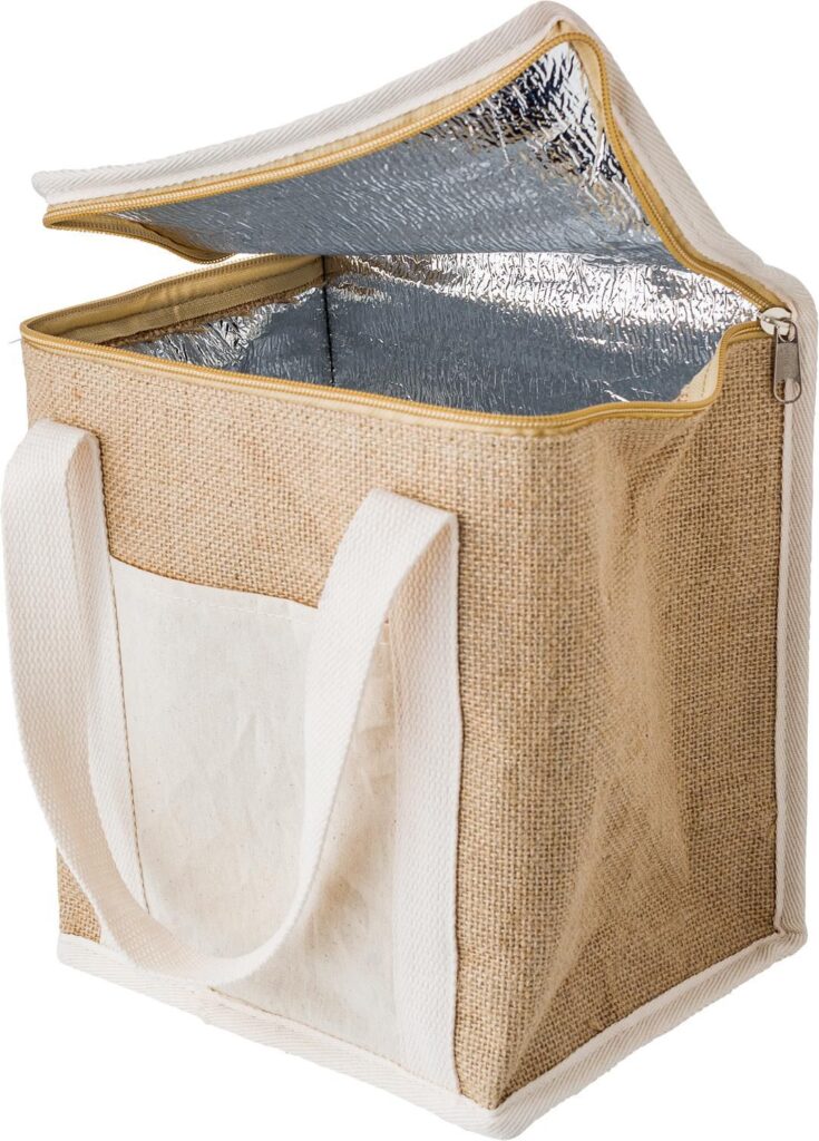 cool:Raveena Jute - Kühltaschen mit Logo