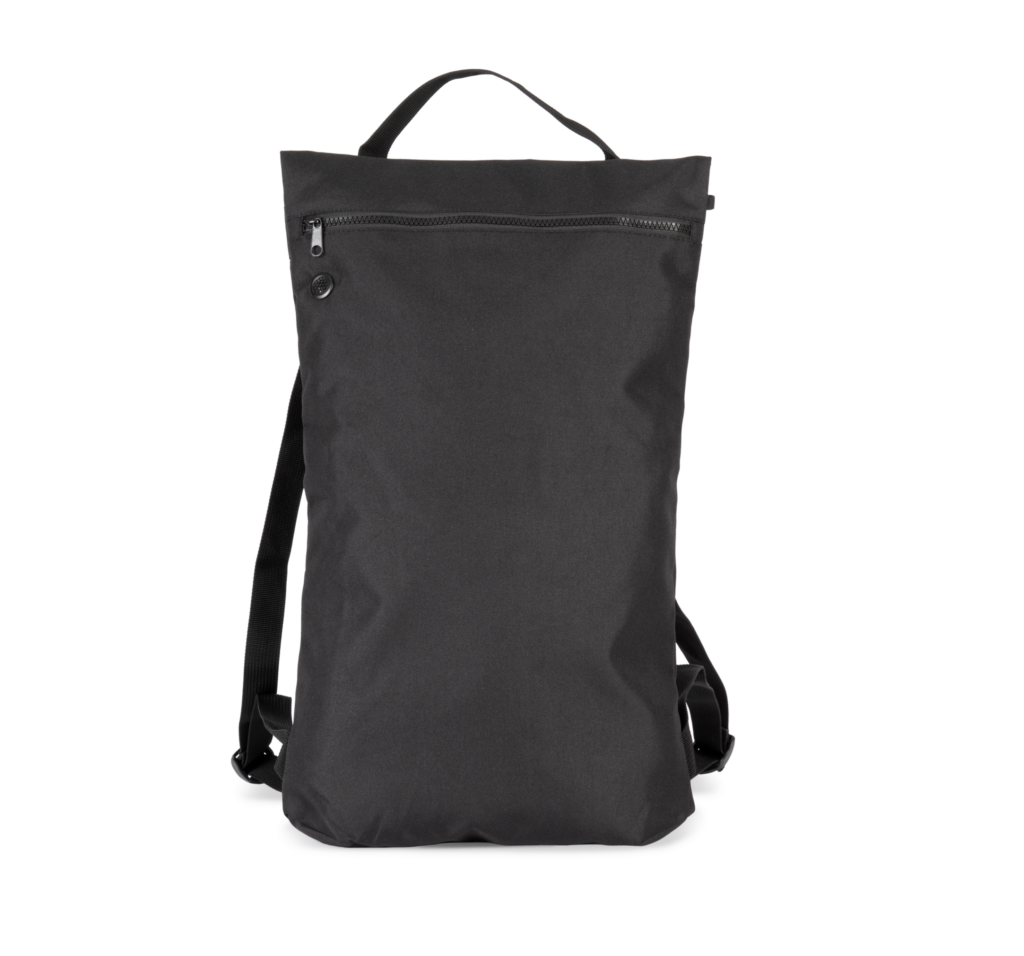 renew:Flacher recycelter City-Rucksack - Rucksäcke mit Logo