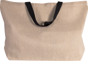 jute:Big-Shopper aus Jute-Baumwoll-Mischgewebe - Shopper mit Logo