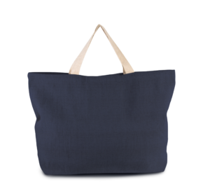 cotton:Beuteltasche im Vintage-Look - Shopper mit Logo