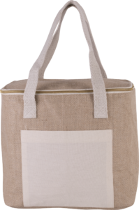 cool:Kühltasche aus Jute M - Kühltaschen mit Logo