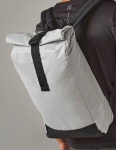 hi vis:reflektierender roll-top rucksack - Ansicht 3