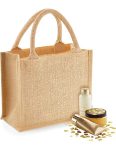 jute:glänzende mini gift bag - Ansicht 3