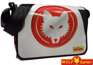 upcycling tasche mit firmen logo