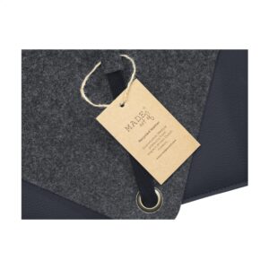 Recycled Felt & Apple Leather Laptop Sleeve 15/16" - Ansicht 4