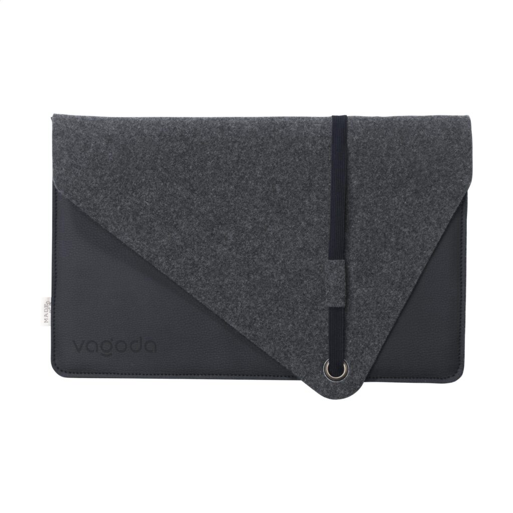 Recycled Felt & Apple Leather Laptop Sleeve 15/16" - Notebooktaschen mit Logo