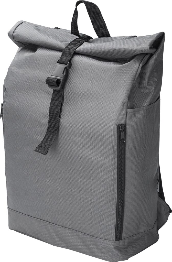 rPET-Polyester (600D) Rucksack mit Rollverschluss Evie - Rucksäcke mit Logo