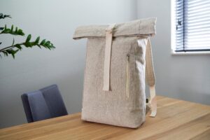 Hanf (280 gr/m2) Rolltop Rucksack Margarete - Ansicht 7