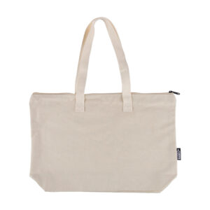 Tragetasche aus recyceltem Polycotton (330 g/m2) Malina - Ansicht 2