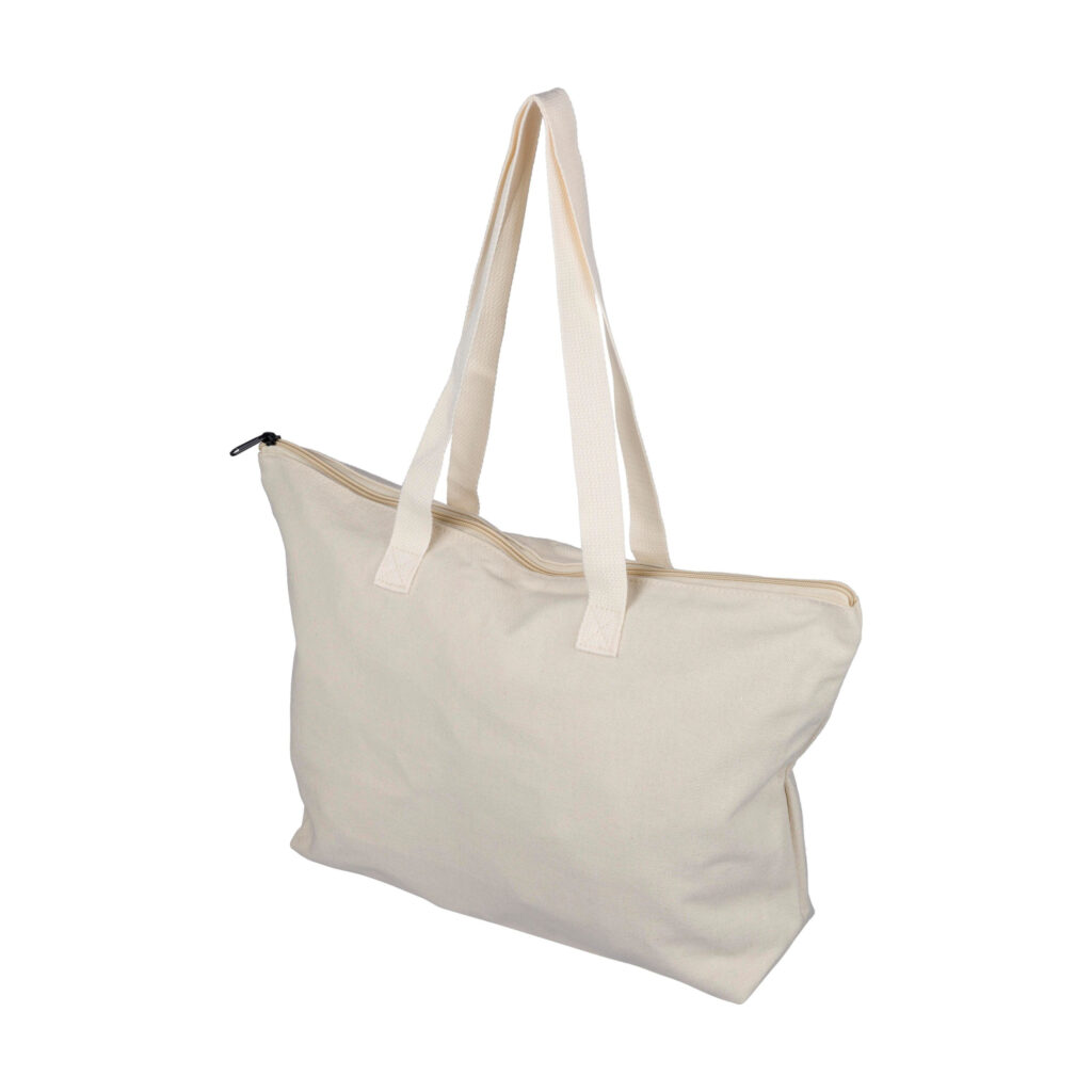 Tragetasche aus recyceltem Polycotton (330 g/m2) Malina