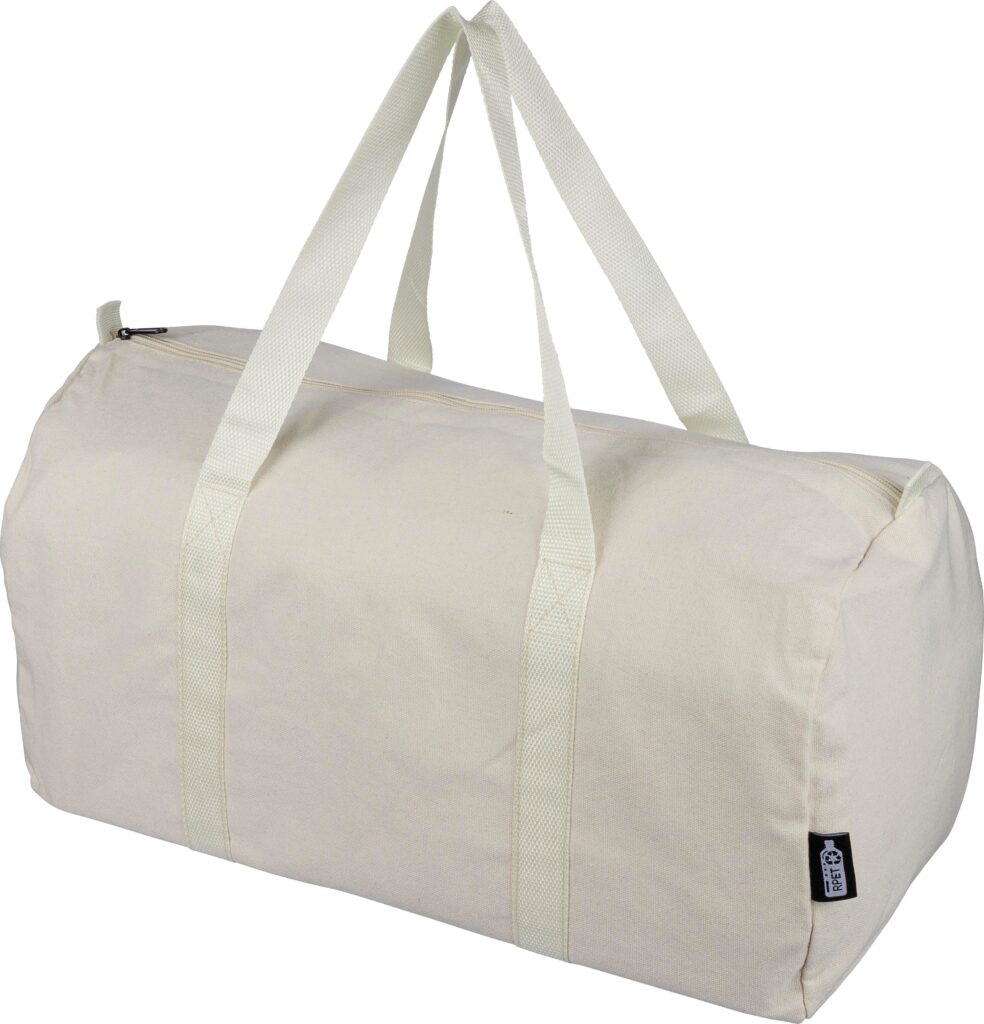 Recycelte Poly-Baumwoll-Tasche (330 g/m2) Tian - Sport & Weekender mit Logo