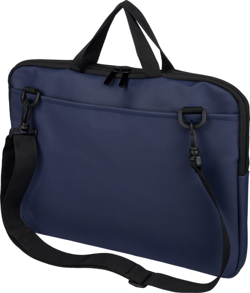 Recycelte PU-Laptoptasche Rafi - Notebooktaschen mit Logo
