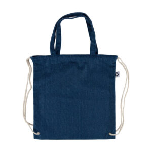 Recycelte Denim-Kordeltasche Dex - Ansicht 2