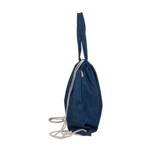 Recycelte Denim-Kordeltasche Dex - Ansicht 4