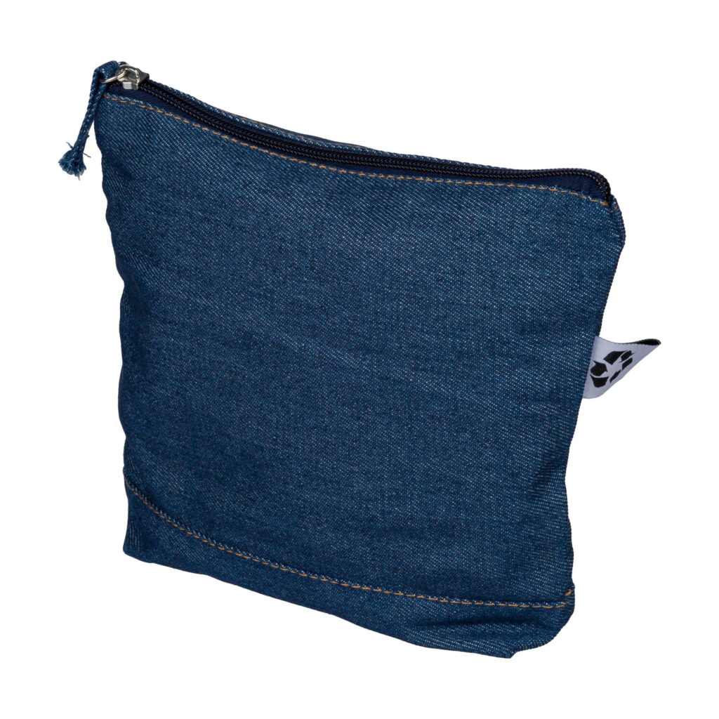 Kosmetiktasche aus recyceltem Denim Orin