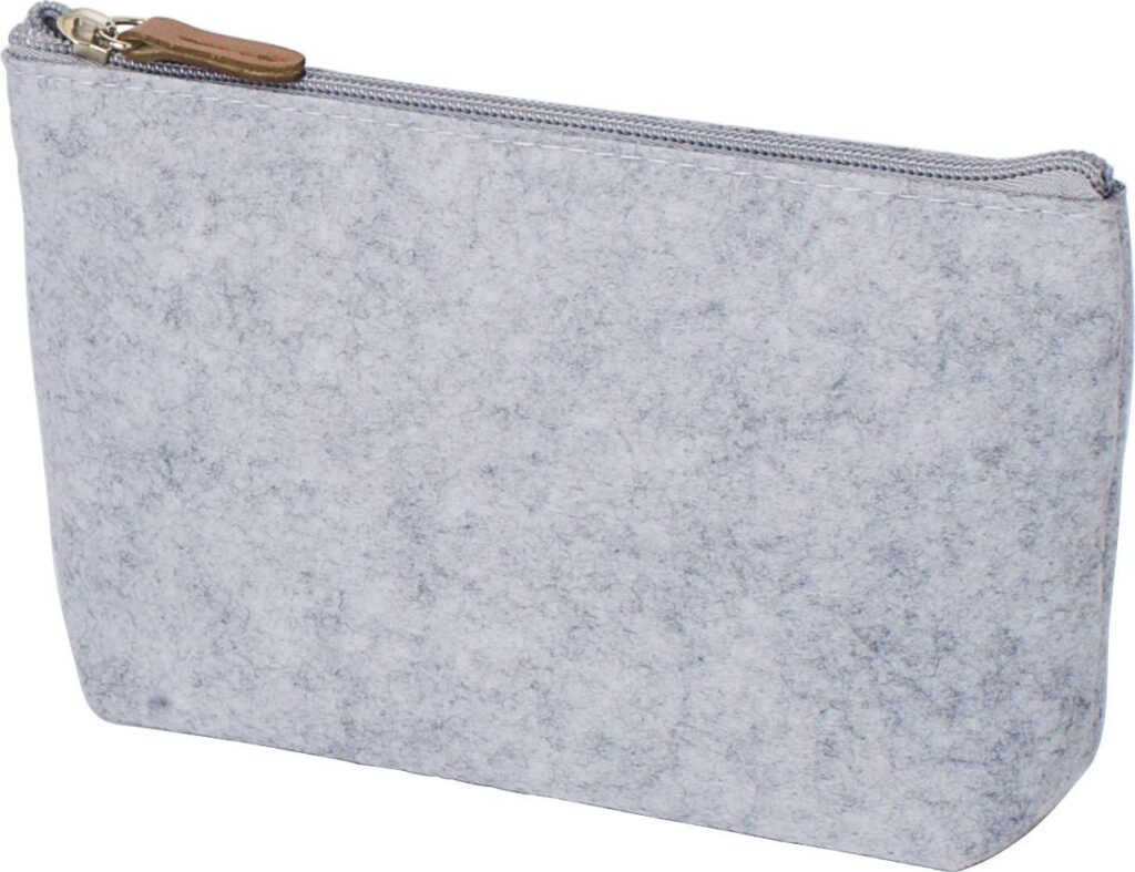 rPET-Filz-Kosmetiktasche Lucy - Etuis & Kulturtaschen mit Logo