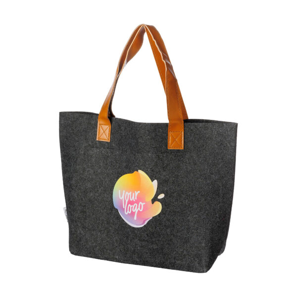 rPET-Filz-Einkaufstasche Hunter - Shopper mit Logo