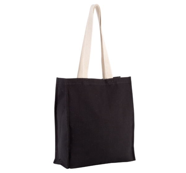 Shoppingtasche mit Seitenfalte - Shopper mit Logo