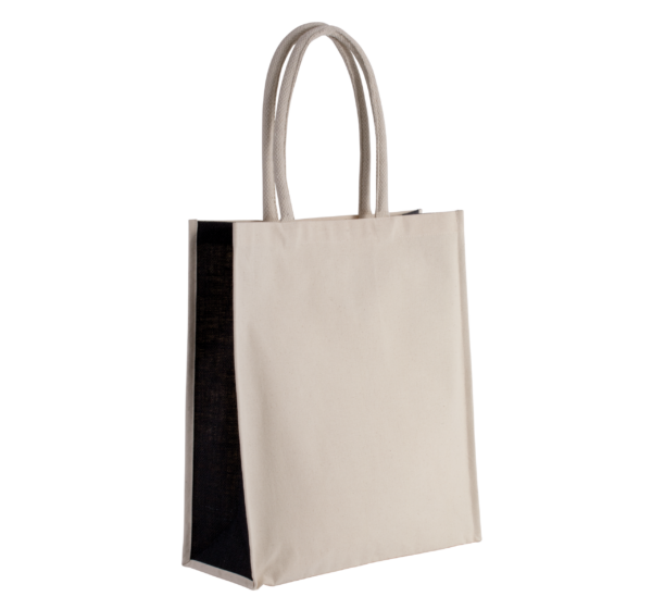 Baumwoll- / Jute-Shoppingtasche, 23 L - Shopper mit Logo
