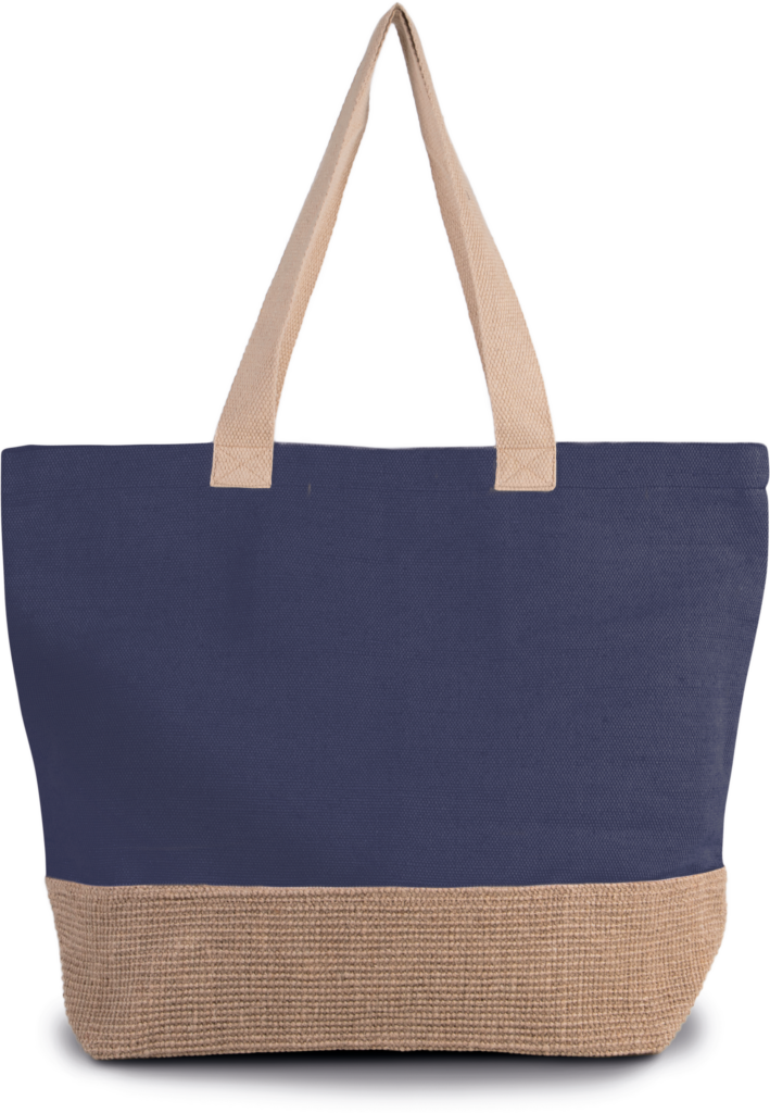 Shopping-Beuteltasche mit rustikalem Look - Shopper mit Logo