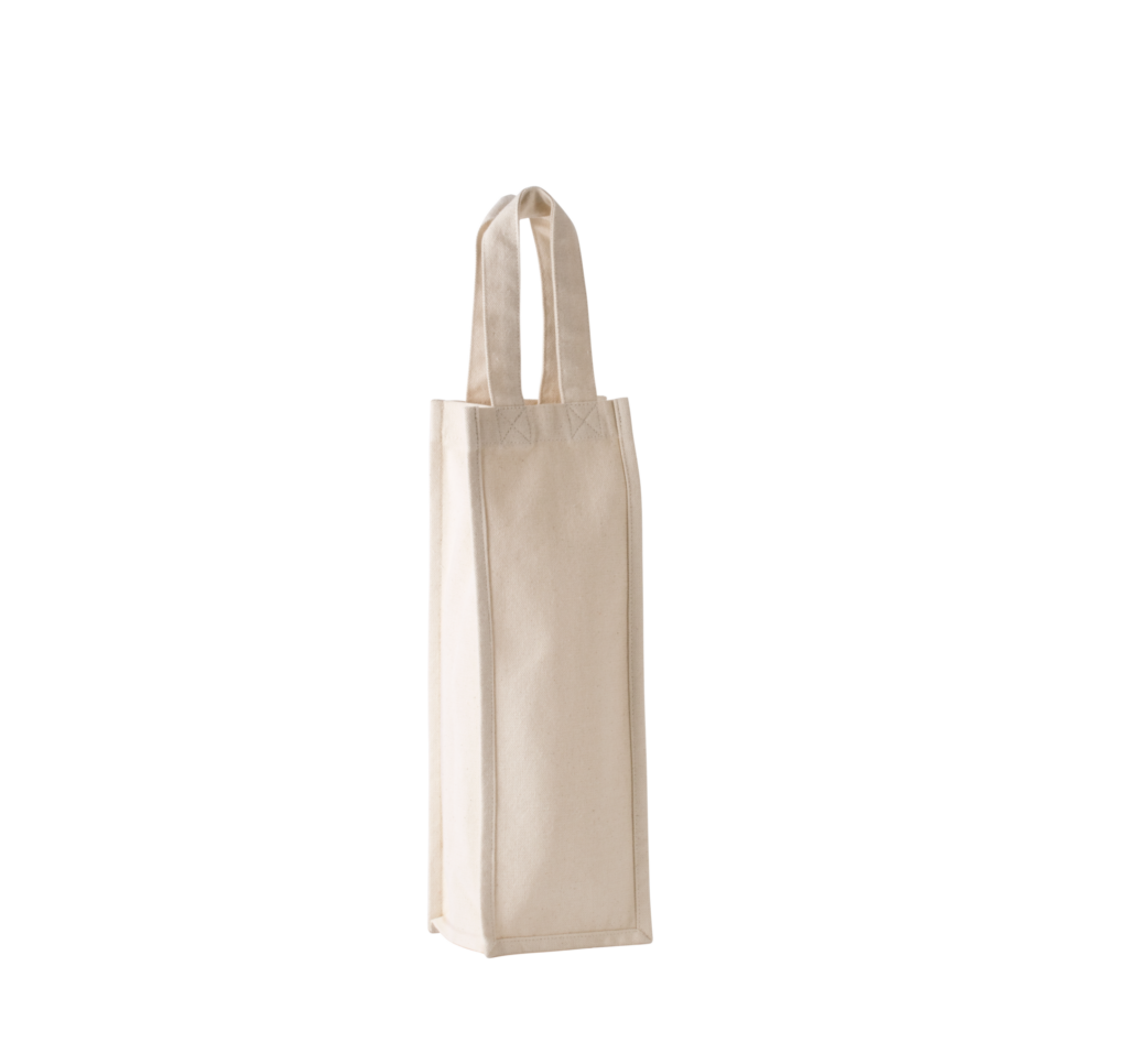 Flaschenbeutel. Baumwollcanvas