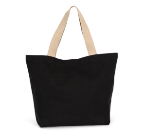Große Shoppingtasche mit flachem Boden - Shopper mit Logo