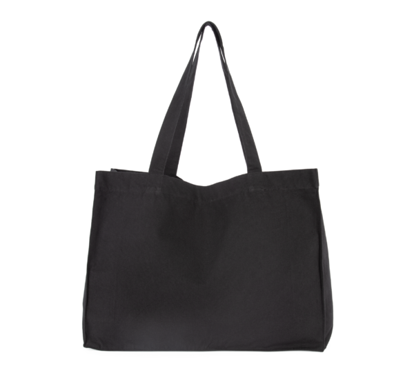 Große Shopping-Tasche aus Baumwoll-Canvas - Shopper mit Logo