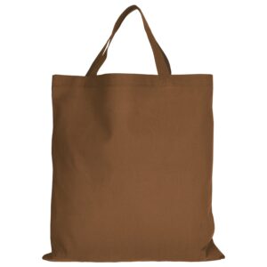 cotton:Tragetasche (kurze Henkel), Farbe Braun