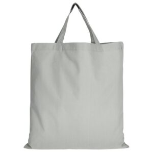 cotton:Tragetasche (kurze Henkel), Farbe Grau