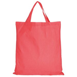 cotton:Tragetasche (kurze Henkel), Farbe Lachs