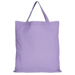cotton:Tragetasche (kurze Henkel), Farbe Lavendel