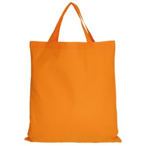 cotton:Tragetasche (kurze Henkel), Farbe Mandarin