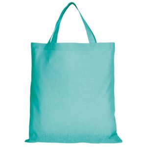 cotton:Tragetasche (kurze Henkel), Farbe Mint