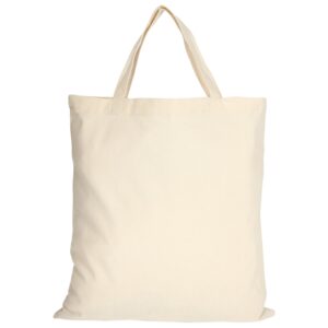 cotton:Tragetasche (kurze Henkel), Farbe Natur