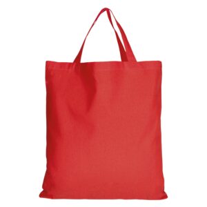 cotton:Tragetasche (kurze Henkel), Farbe Rot