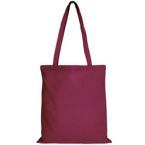 cotton:Tragetasche (lange Henkel), Farbe Bordeaux