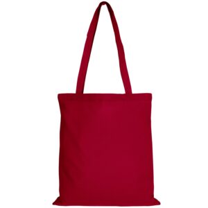 cotton:Tragetasche (lange Henkel), Farbe Dunkelrot