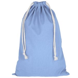 cotton:Zuziehbeutel, Farbe Himmelblau