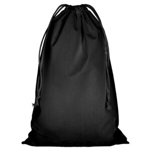 cotton:Zuziehbeutel, Farbe Schwarz