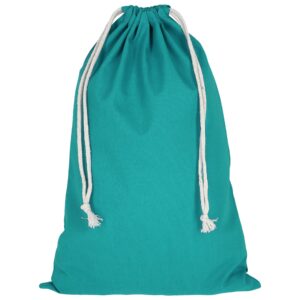 cotton:Zuziehbeutel, Farbe Smaragd