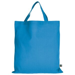 organic:fairtrade Tragetasche (kurze Henkel), Farbe Hellblau