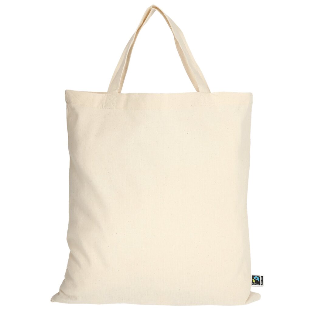organic:fairtrade Tragetasche (kurze Henkel), Farbe Natur