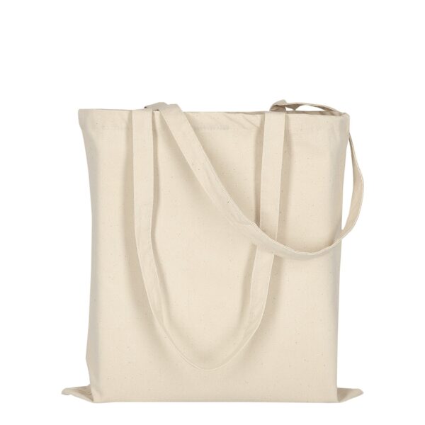 Canvas-Tasche mit zwei langen Henkeln, Farbe Natur
